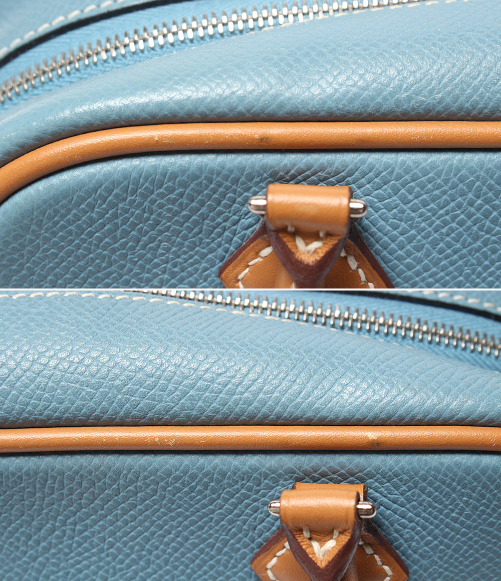 HERMES ハンドバッグ シルバー金具 □J刻印 ヴォーエプソン ミニプリュム レディース エルメス