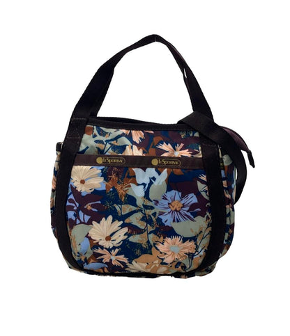 美品 LeSportsac 2way ハンドバッグ ショルダーバッグ 斜め掛け 花柄 レディース レスポートサック