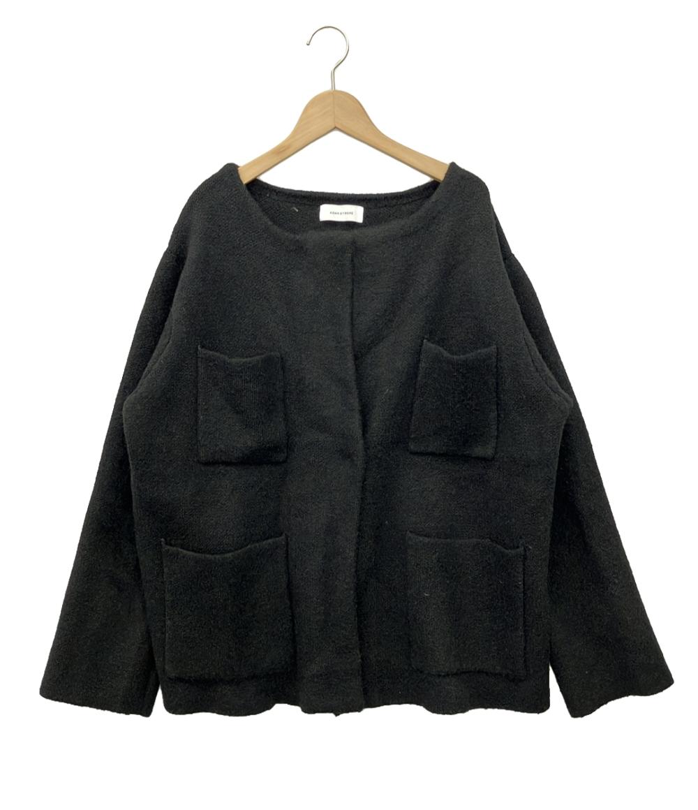 アダムエロペ クルーネックニットジャケット レディース SIZE F (M) Adam et Rope'