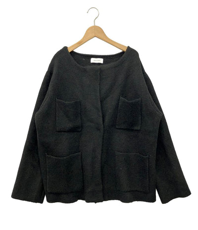 アダムエロペ クルーネックニットジャケット レディース SIZE F (M) Adam et Rope'