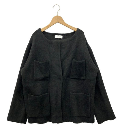 アダムエロペ クルーネックニットジャケット レディース SIZE F (M) Adam et Rope'