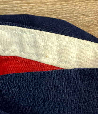 POLO RALPH LAUREN パーカー ジップアップ ビッグポニー 刺繍 トリコロールカラーライン メンズ SIZE L ポロ・ラルフローレン