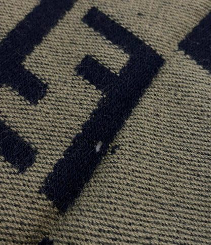 フェンディ マフラー ウール 100% ズッカ柄 ユニセックス FENDI