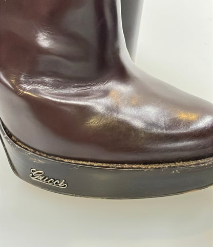 GUCCI ロングブーツ ハラコ レディース SIZE 37 1/2 C (24.5cm) グッチ
