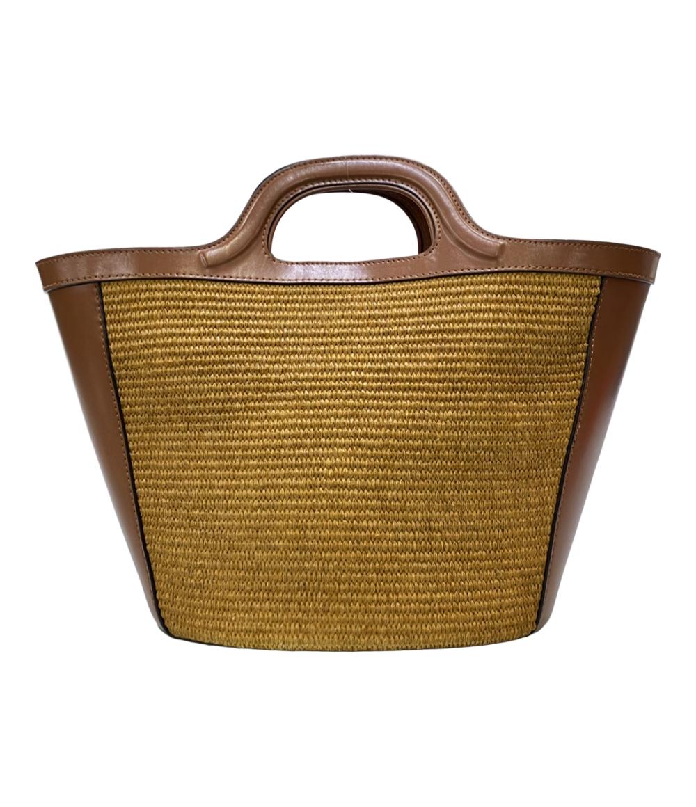 美品 MARNI 2wayハンドバッグ ショルダーバッグ 斜め掛け カゴバック レディース マルニ