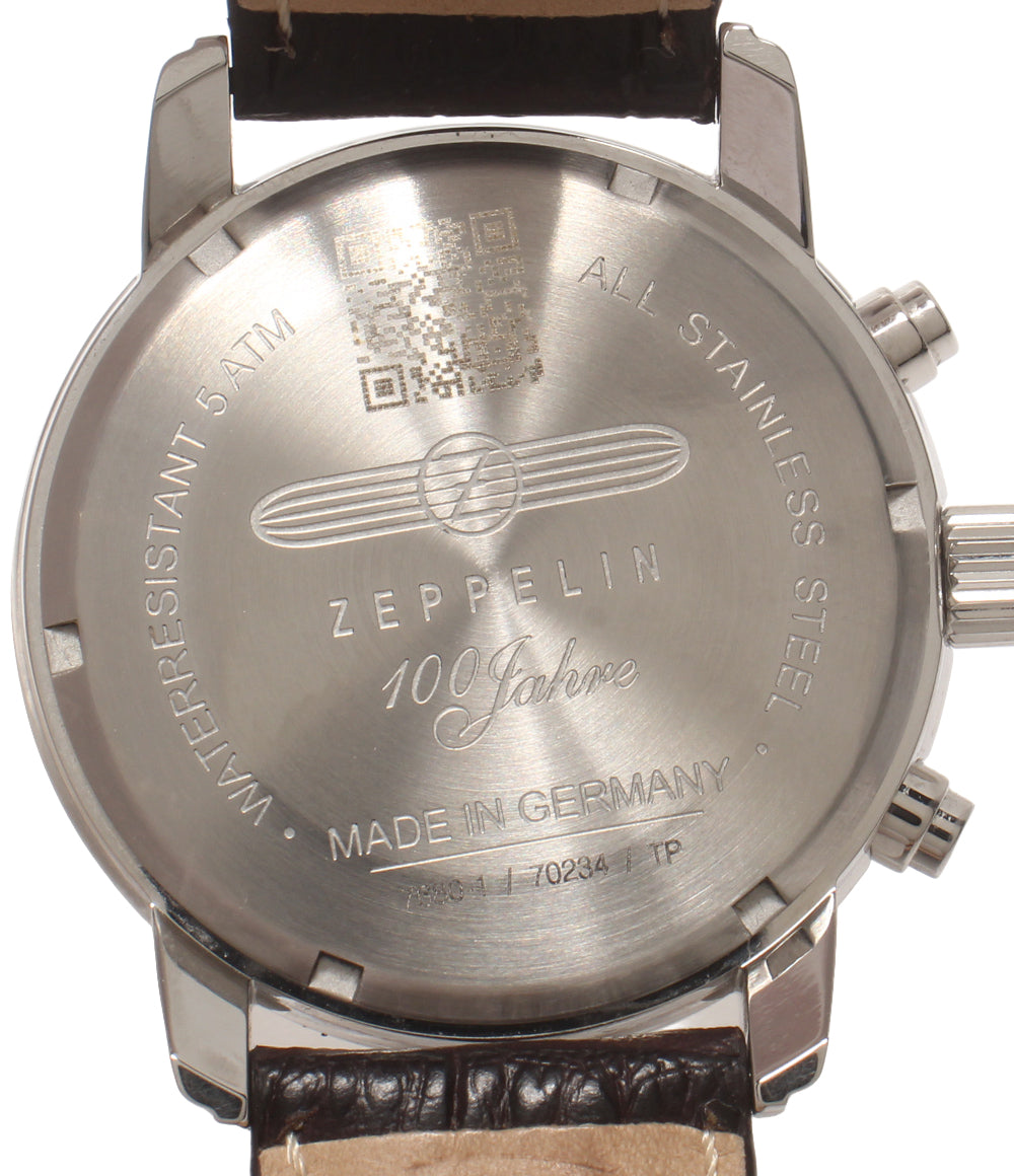 美品 ZEPPELIN 腕時計 100周年記念 クオーツ 7680-1 メンズ ツェッペリン
