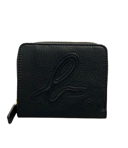 美品 Agnes b. VOYAGE ラウンドファスナー二つ折り財布 牛革 WAW07-01 メンズ アニエスベーボヤージュ