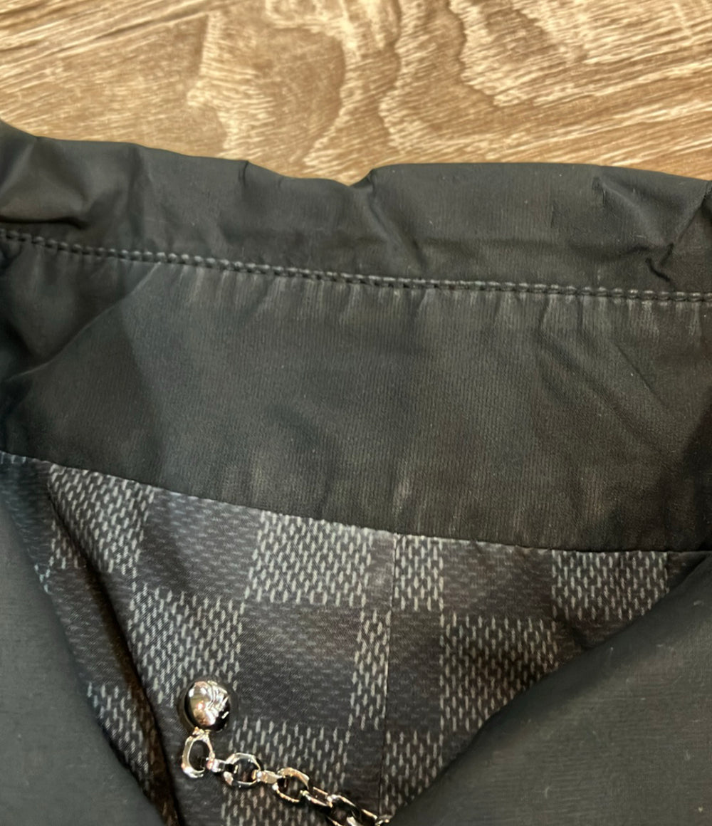 訳あり LOUIS VUITTON ステンカラーコート ベルト付き ボタン メンズ