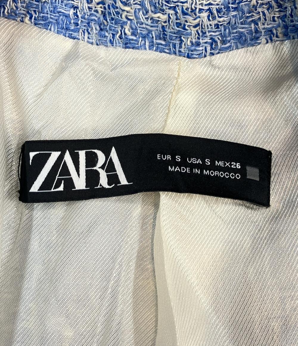 美品 ザラ ツイードダブルジャケット レディース SIZE S (S) ZARA