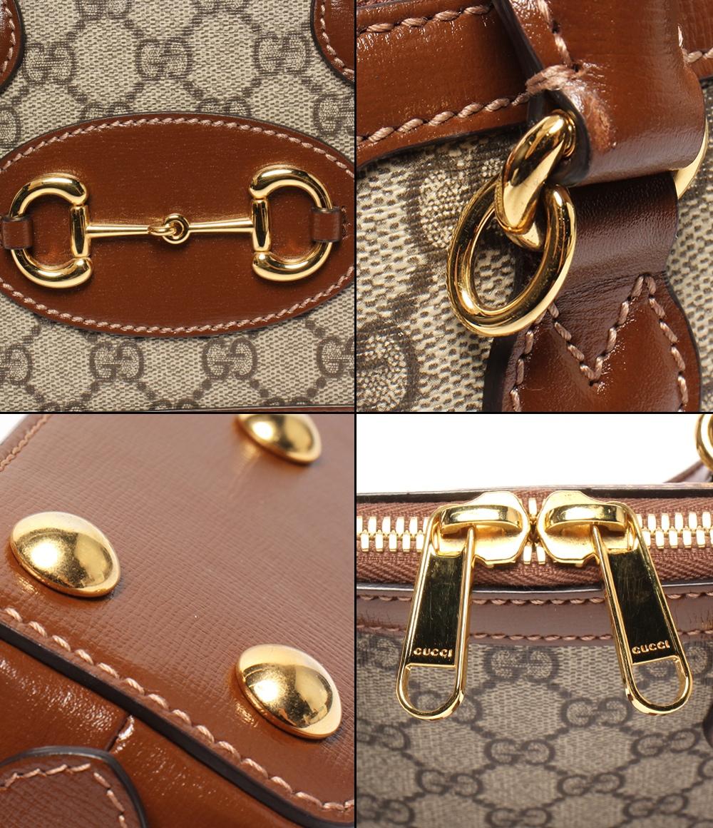GUCCI 2wayハンドバッグ ショルダーバッグ 斜め掛け ホースビット 1955 GGスプリーム 640716 525040 レディース グッチ