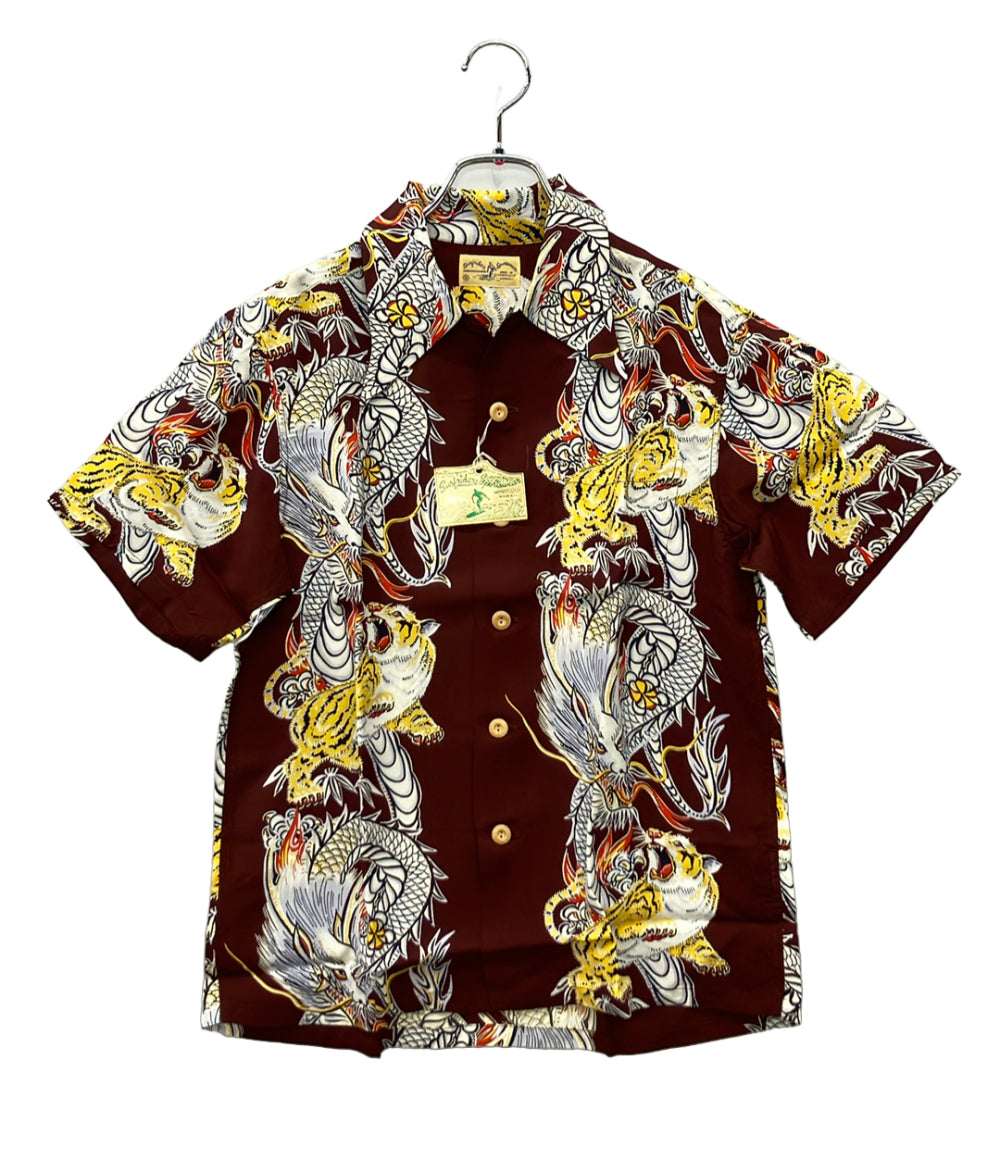 SUN SURF アロハシャツ トルネードタイガー メンズ SIZE S サンサーフ