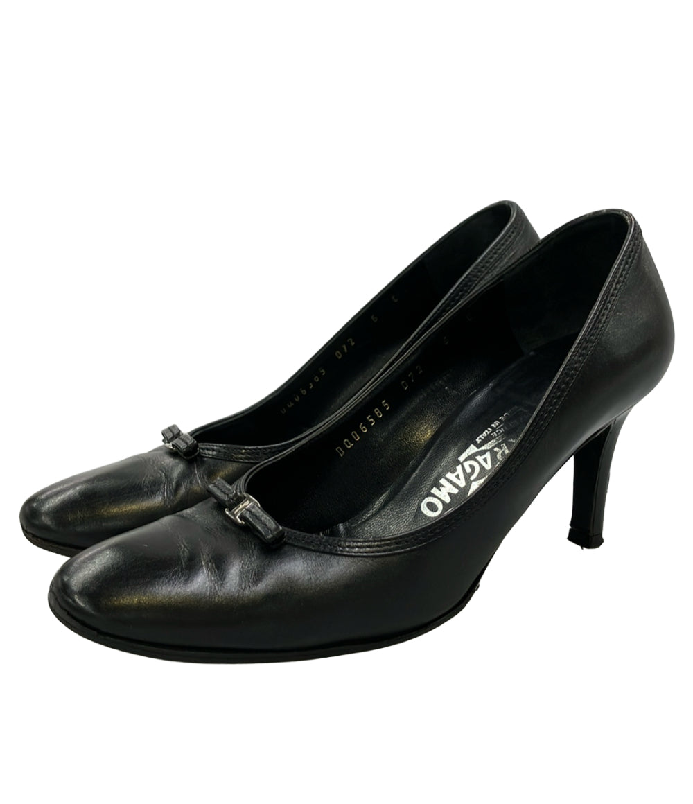 Salvatore Ferragamo ラウンドトゥパンプス レディース SIZE 6 サルヴァトーレフェラガモ