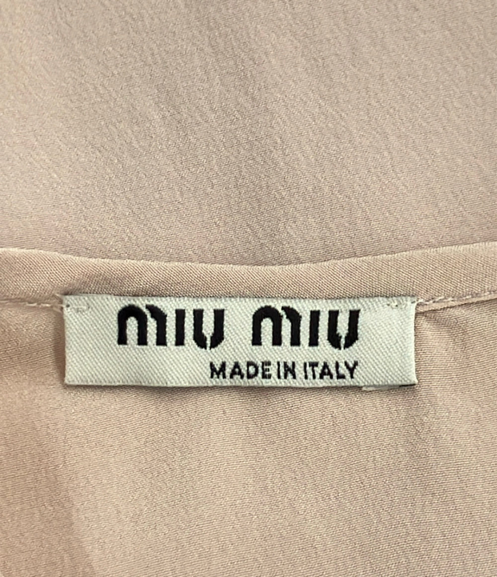 Miu Miu 半袖 ブラウス シルク レディース SIZE 40 (S) ミュウ ミュウ