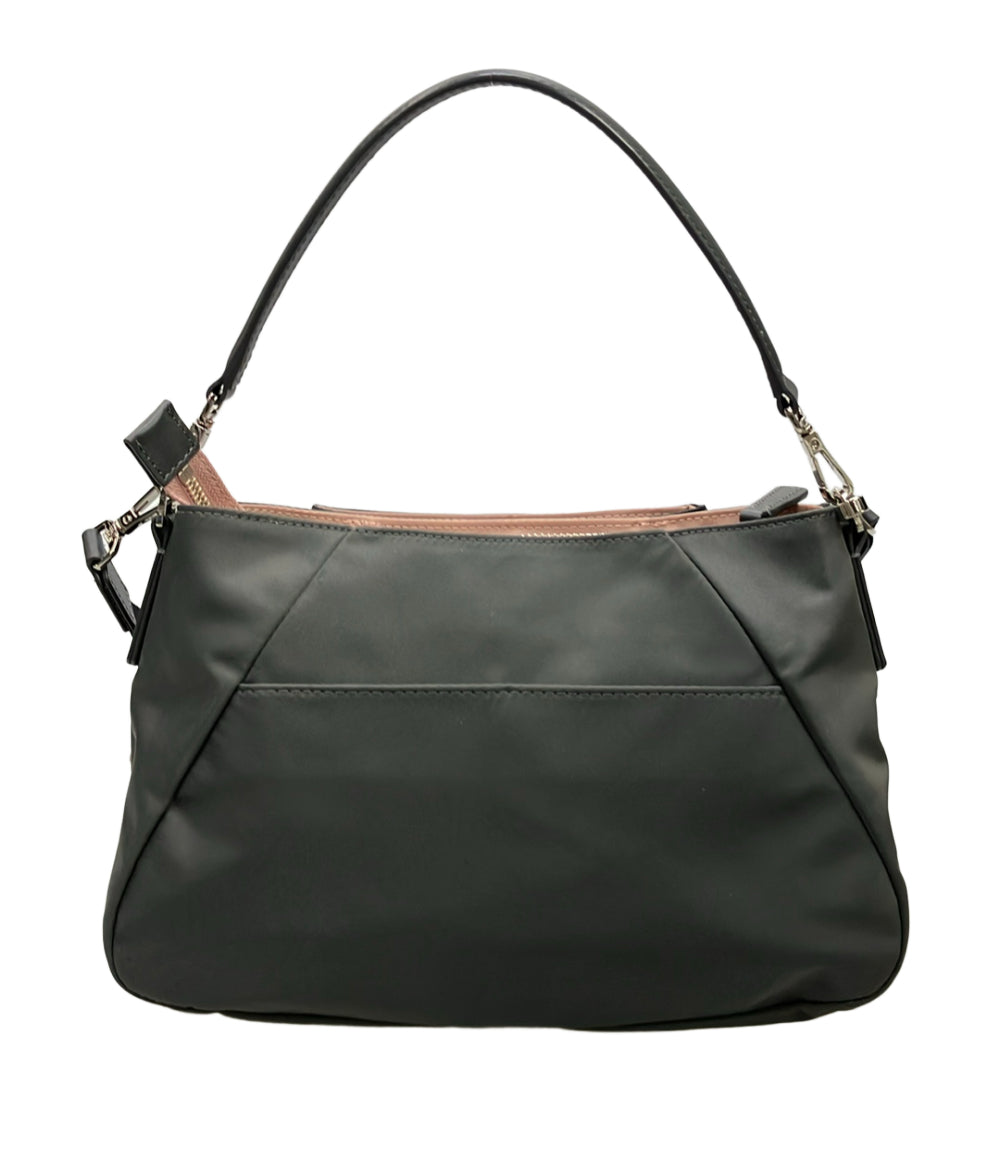 美品 agnes b. ハンドバッグ ショルダーバッグ 2WAY 斜め掛け ナイロン レディース アニエスベー