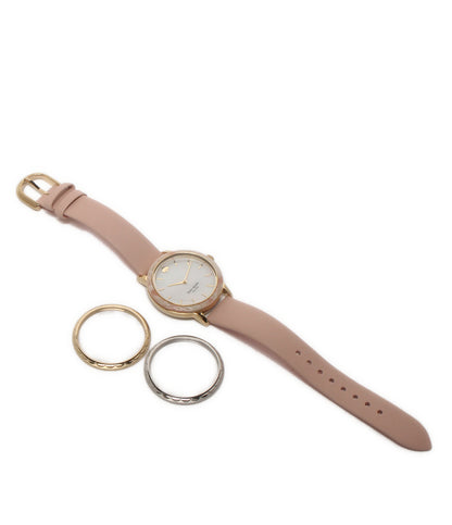 美品 Kate Spade 腕時計 クオーツ シェル KSW1520B レディース ケイトスペード