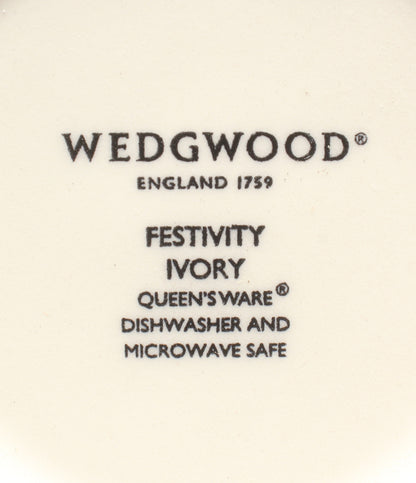 美品 WEDGWOOD マグカップ 2点セット ペア フェスティビティ アイボリー ブルー ウェッジウッド
