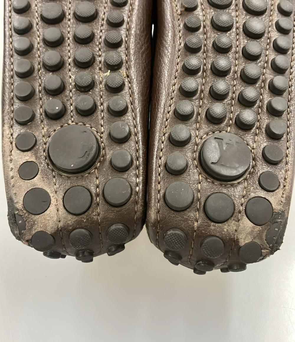 LOUIS VUITTON ドライビングシューズ モノグラム フラワーチャーム