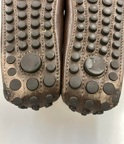 LOUIS VUITTON ドライビングシューズ モノグラム フラワーチャーム レディース SIZE 38 1/2 ルイ・ヴィトン