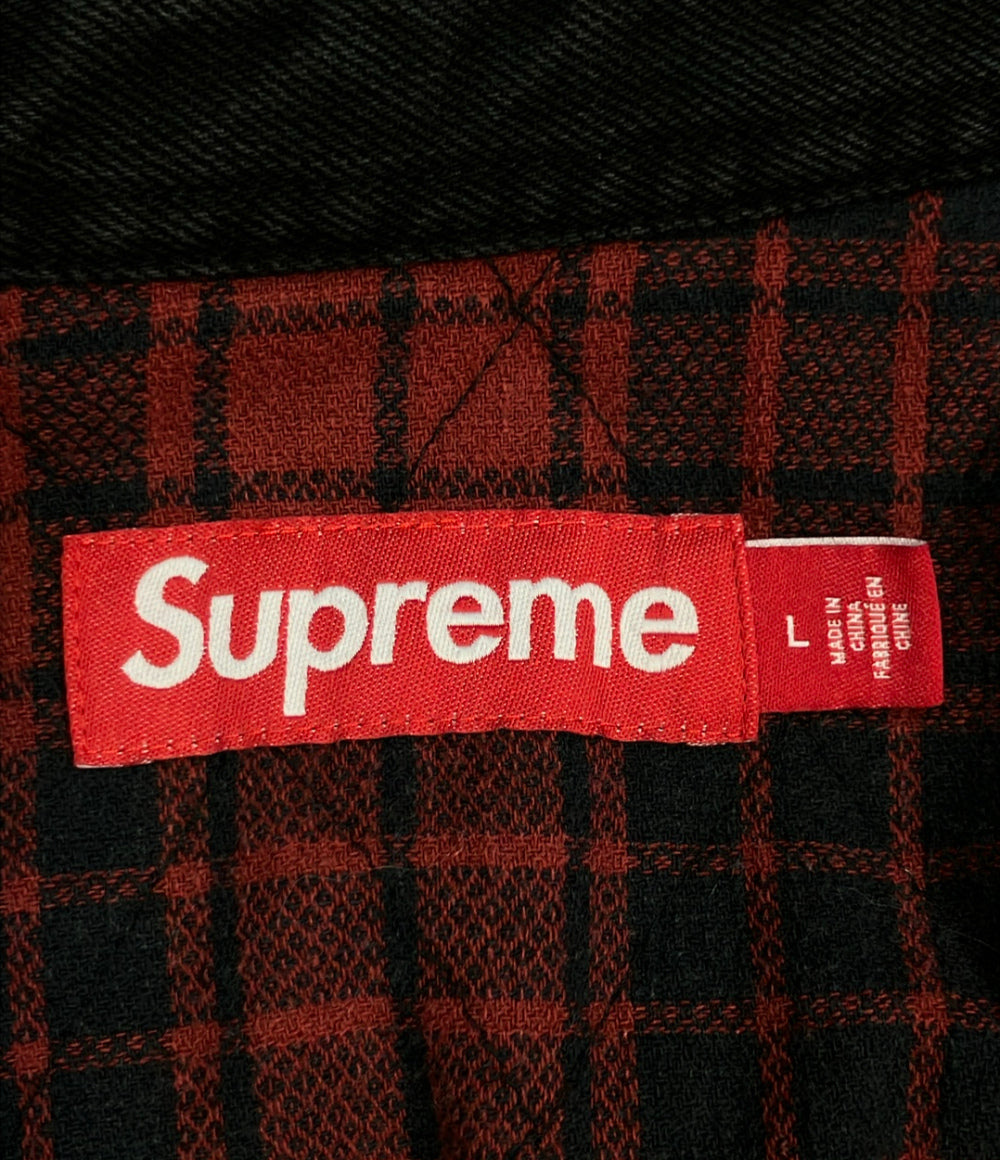 Supreme ジャケット 25AW Quilted Lined Denim Snap Shirt メンズ SIZE L シュプリーム