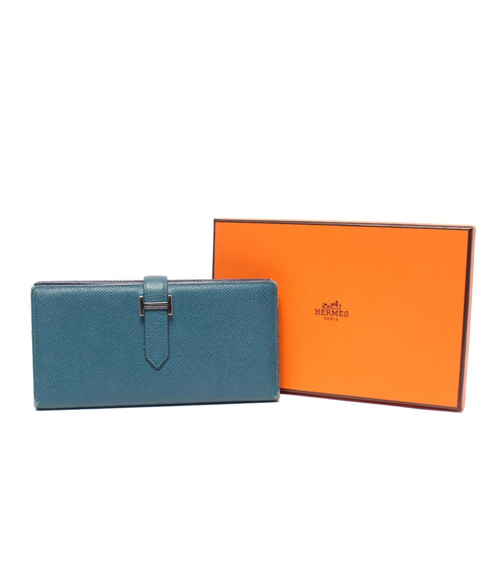 HERMES 長財布 D刻印 シルバー金具 ベアンスフレ レディース メンズ