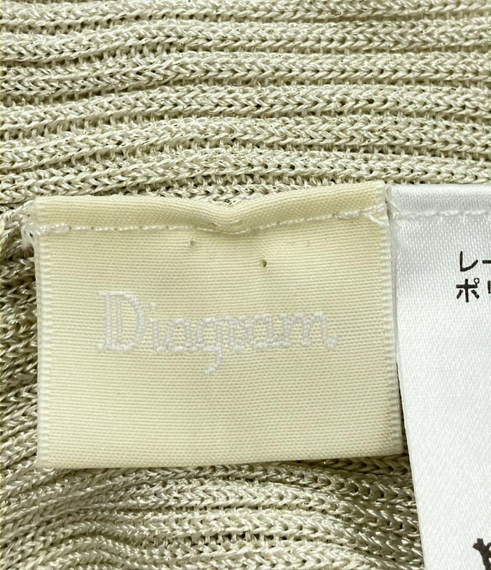 美品 ダイアグラム ハイゲージラメニット レディース SIZE 36 (XS) Diagram