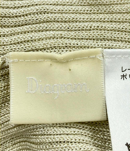 美品 ダイアグラム ハイゲージラメニット レディース SIZE 36 (XS) Diagram
