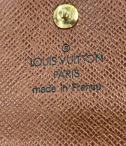 ルイヴィトン 二つ折り財布 ポルトモネビエカルトクレディ モノグラム M61652 レディース LOUIS VUITTON