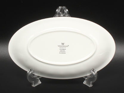美品 WEDGWOOD ピクルスディッシュ オーバル 皿 22cm コロシアム プラチナ ウエッジウッド