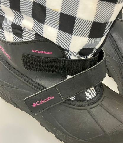 Columbia スノーブーツ 防寒 ギンガムチェック柄 BY1311-010 キッズ SIZE 22.0 コロンビア