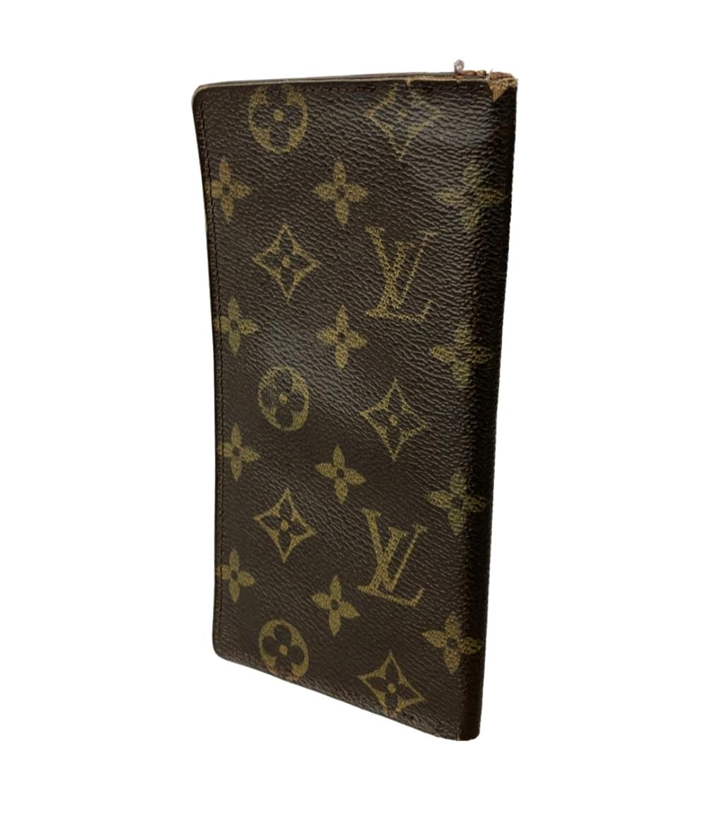 ルイ・ヴィトン 二つ折り長財布 札入れ ポルトカルトクレディ・円 モノグラム M60825 メンズ LOUIS VUITTON