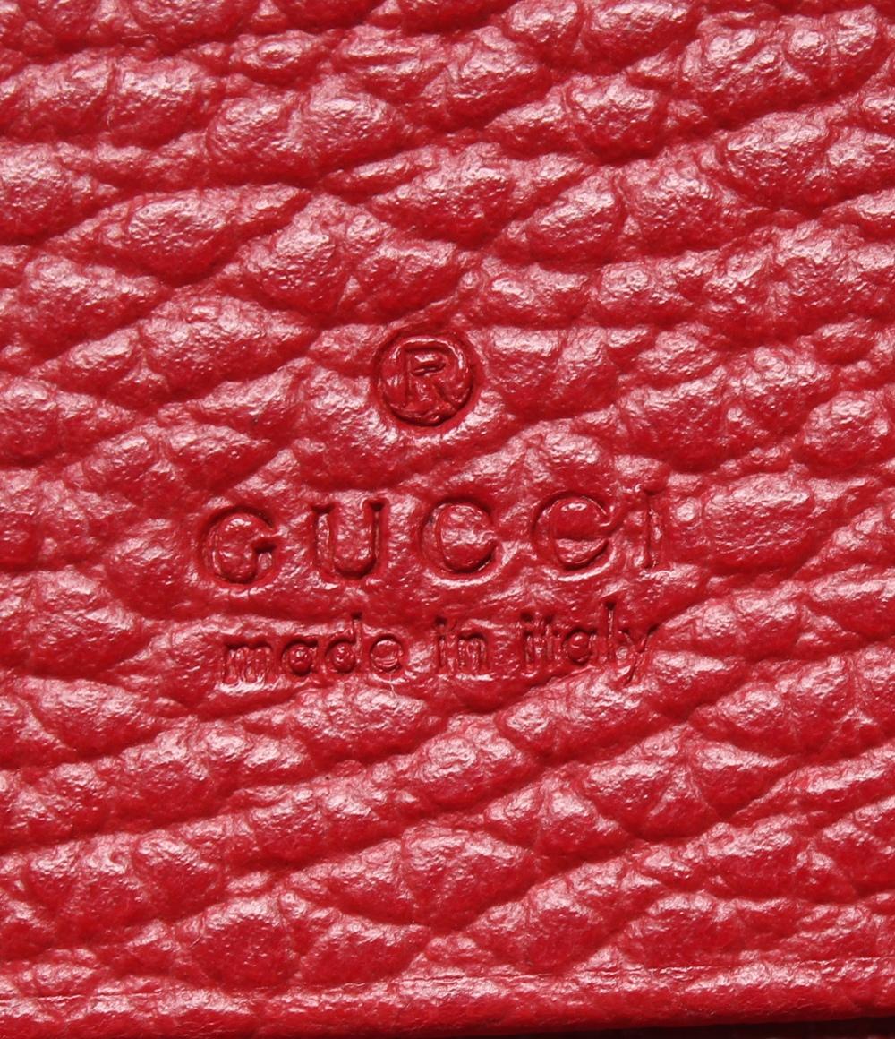 美品 グッチ 二つ折り財布 GGマーモントコンパクトウォレット 456126 レディース GUCCI