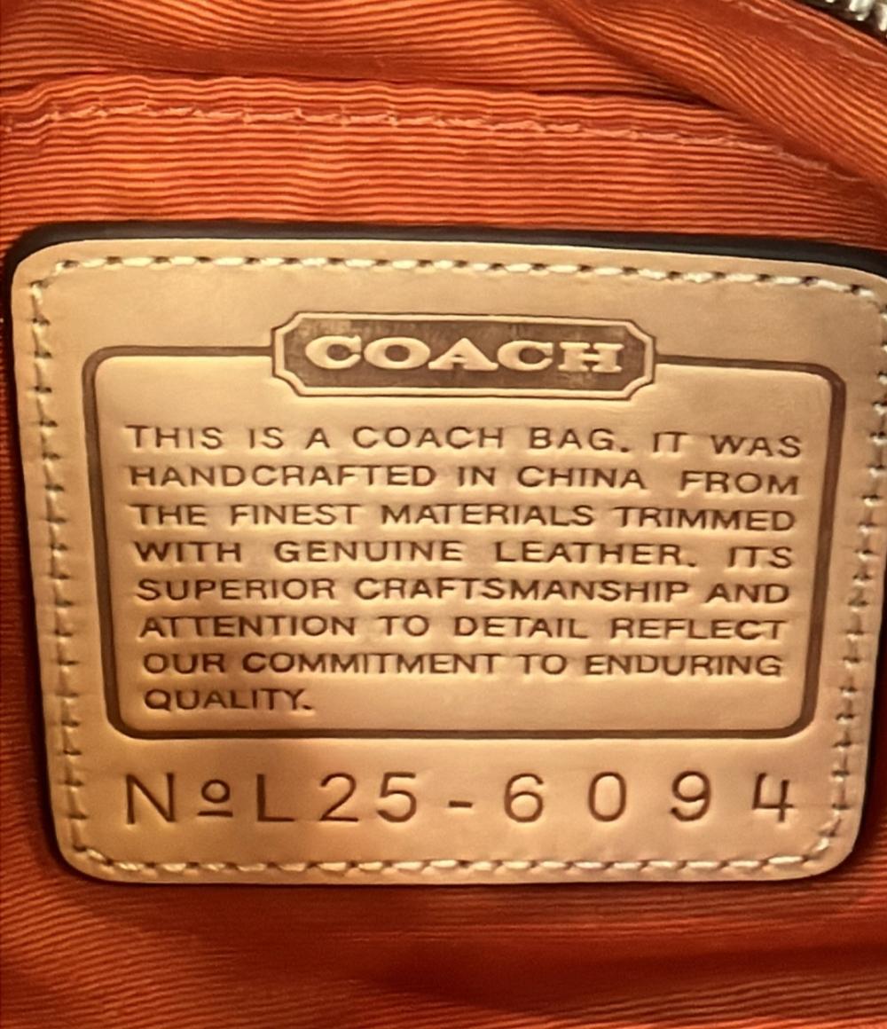 美品 COACH ハンドバッグ アクセサリーポーチ シグネチャー 6094 レディース コーチ