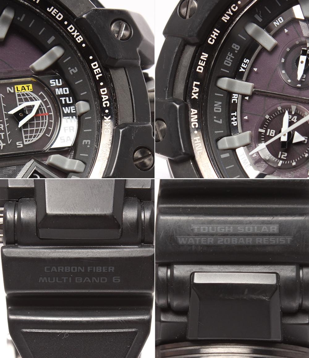 CASIO 腕時計 GPSハイブリッド電波 スカイコックピット Master of G GRAVITYMASTER ソーラー GPW-1000-1BJF メンズ カシオ