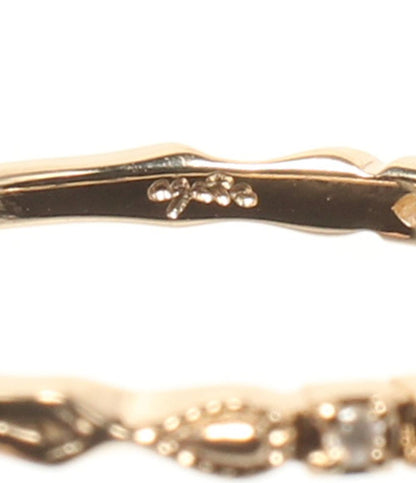 美品 アガット リング 指輪 2点セット K10 レディース SIZE 9号 11号 agete