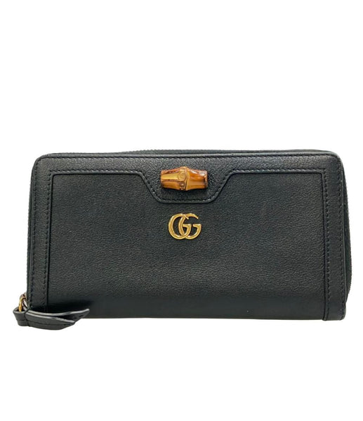 GUCCI ラウンドファスナー長財布 バンブー 658634 562600 レディース