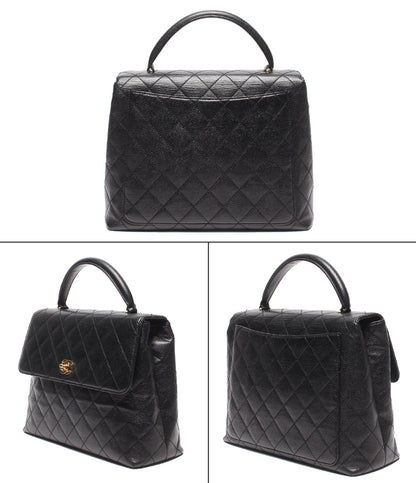 CHANEL ハンドバッグ ゴールド金具 マトラッセ キャビアスキン シングルフラップ 10番台 A12397 レディース シャネル
