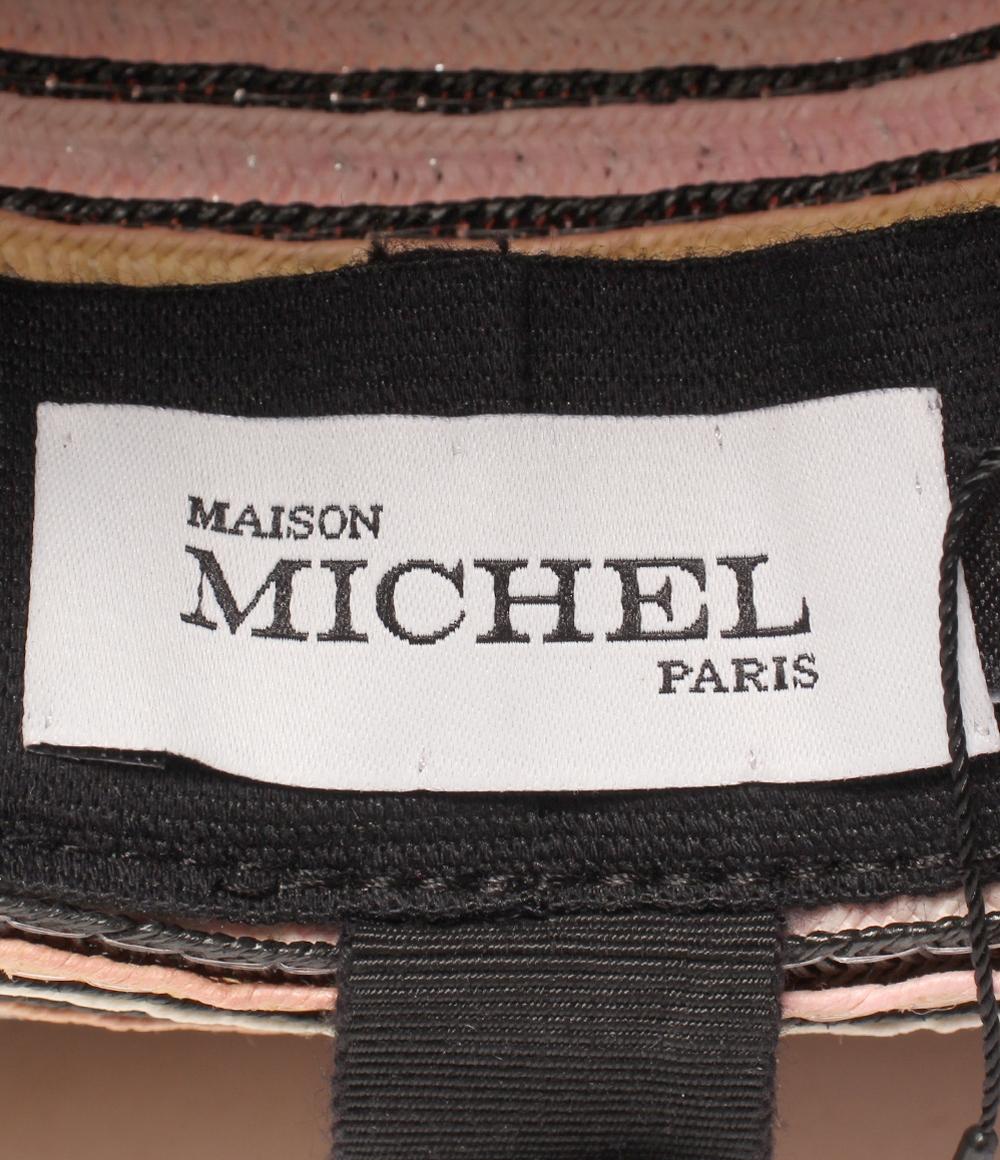 美品 メゾンミッシェル ハット レディース SIZE M MAISON MICHEL
