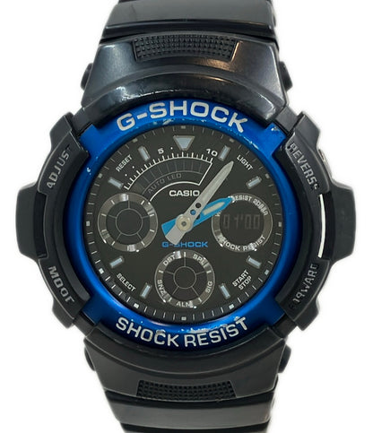 CASIOに 腕時計 G-SHOCK クオーツ ブラック AW-591 レディース メンズ カシオ