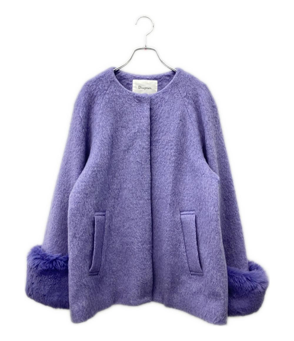 美品 Diagram ノーカラーコート レディース SIZE 36 (S) ダイアグラム
