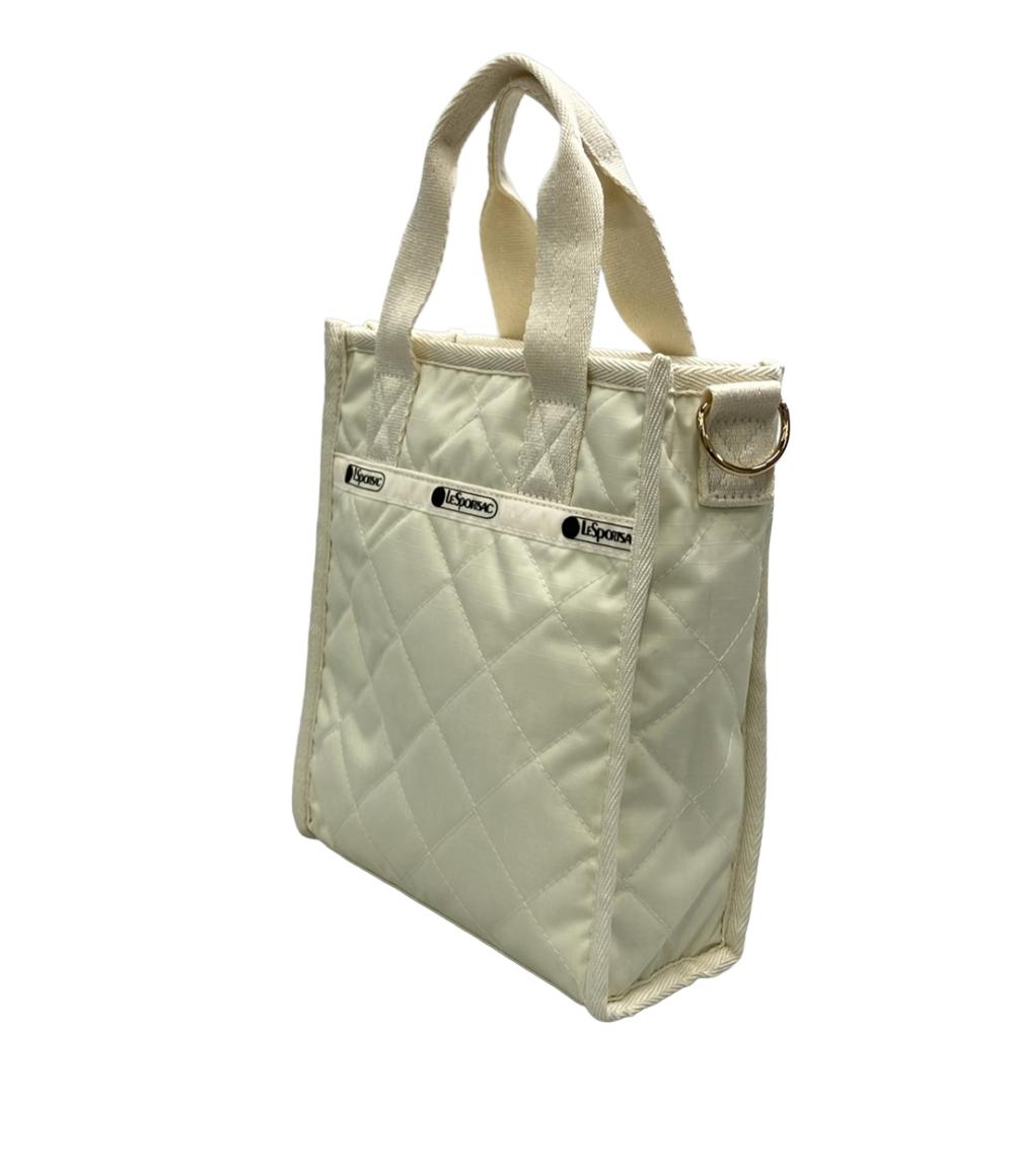 美品 LeSportsac 2way ハンドバッグ ショルダーバッグ 斜め掛け チェーンキルトコレクション サンドバー レディース レスポートサック