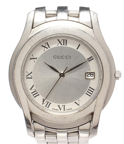 GUCCI 腕時計 クオーツ シルバー 5500M メンズ グッチ