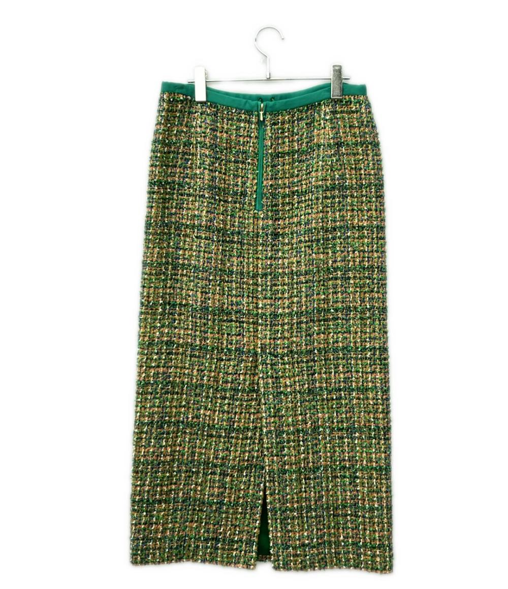 Drawer ツイードジップスカート 6524-266-1658 レディース SIZE 40 ドゥロワー