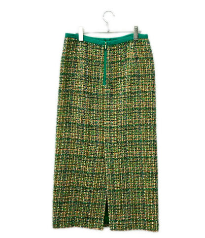 Drawer ツイードジップスカート 6524-266-1658 レディース SIZE 40 ドゥロワー