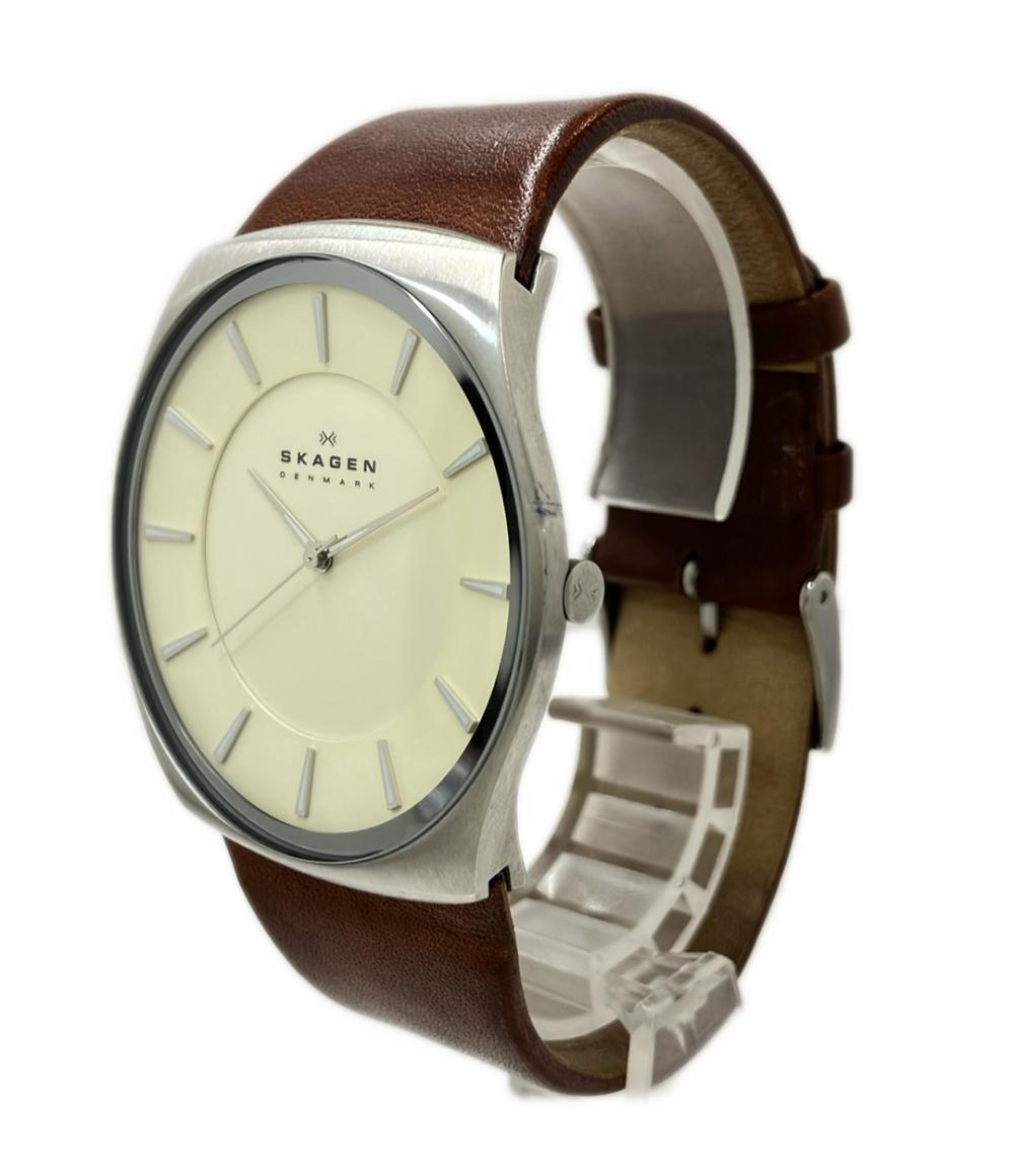 SKAGEN 腕時計 クオーツ アイボリー SKW6084 メンズ スカーゲン