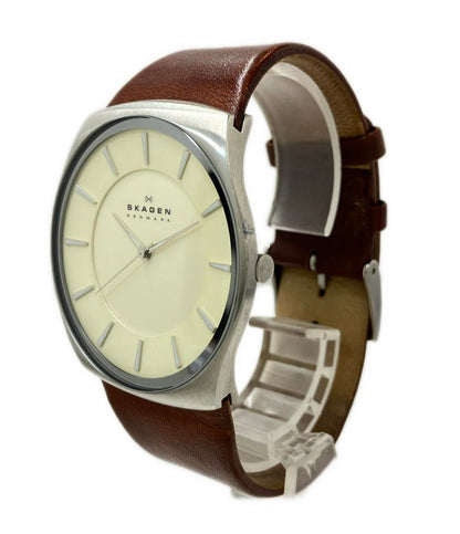 SKAGEN 腕時計 クオーツ アイボリー SKW6084 メンズ スカーゲン