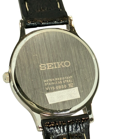 SEIKO 腕時計 ソーラー ホワイト V115-0BS0 レディース セイコー