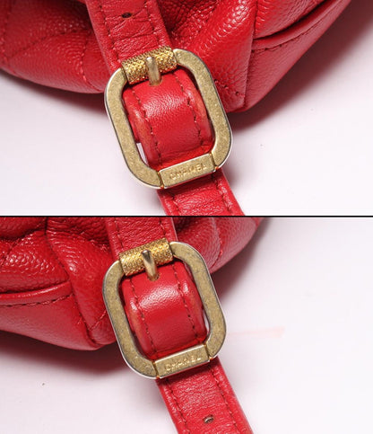 CHANEL リュック バックパック CCフィリグリー キャビアスキン ゴールド金具 マトラッセ 25番台 A57090 レディース シャネル