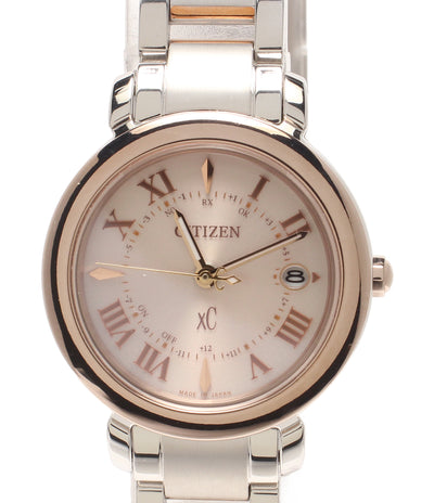 美品 CITIZEN 腕時計 hikariコレクション クロスシ― xC ソーラー ES9445-57W レディース シチズン