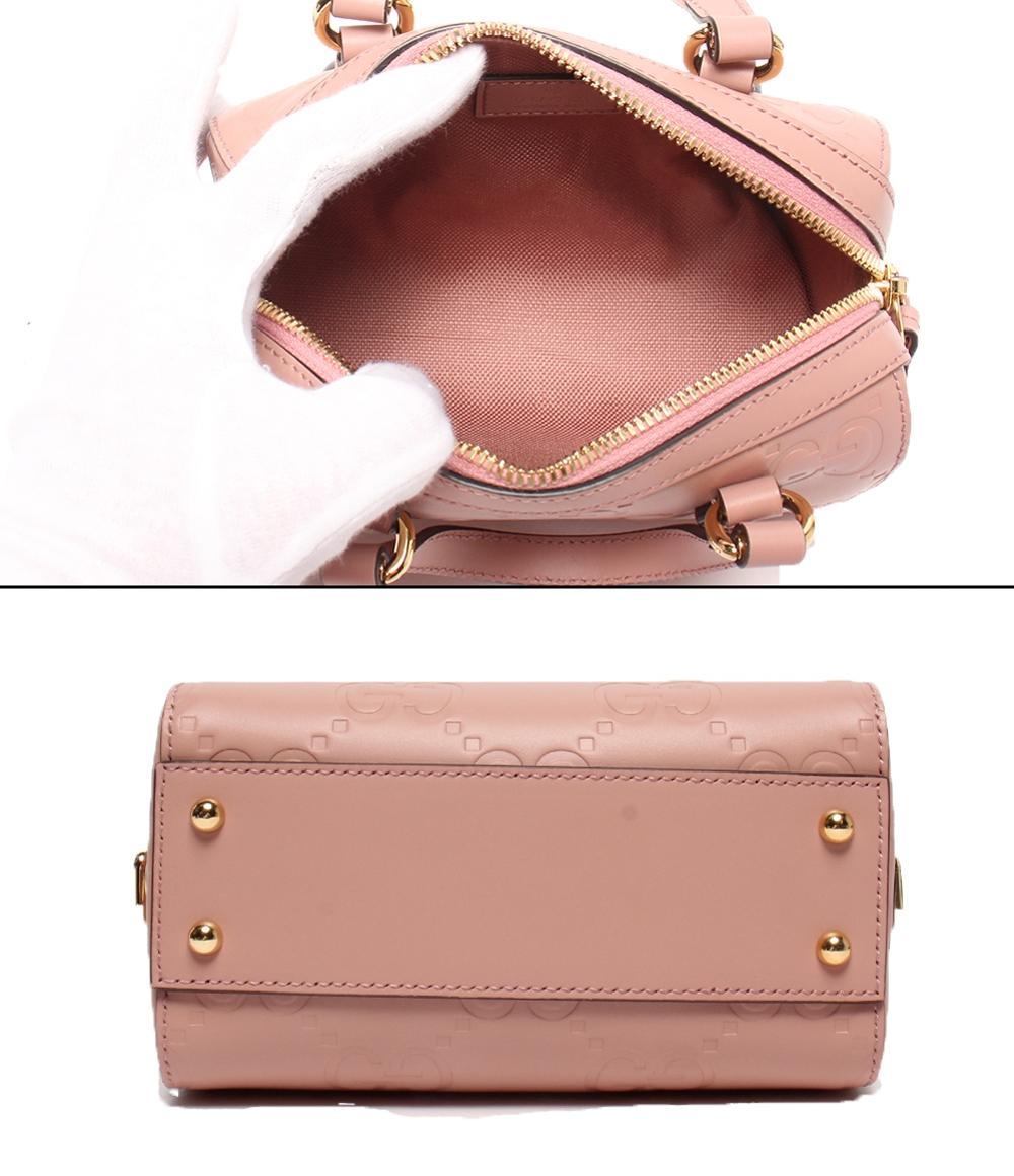 美品 グッチ 2wayショルダーバッグ ハンドバッグ 斜め掛け スーパーミニ シマ 790130 0416 レディース GUCCI