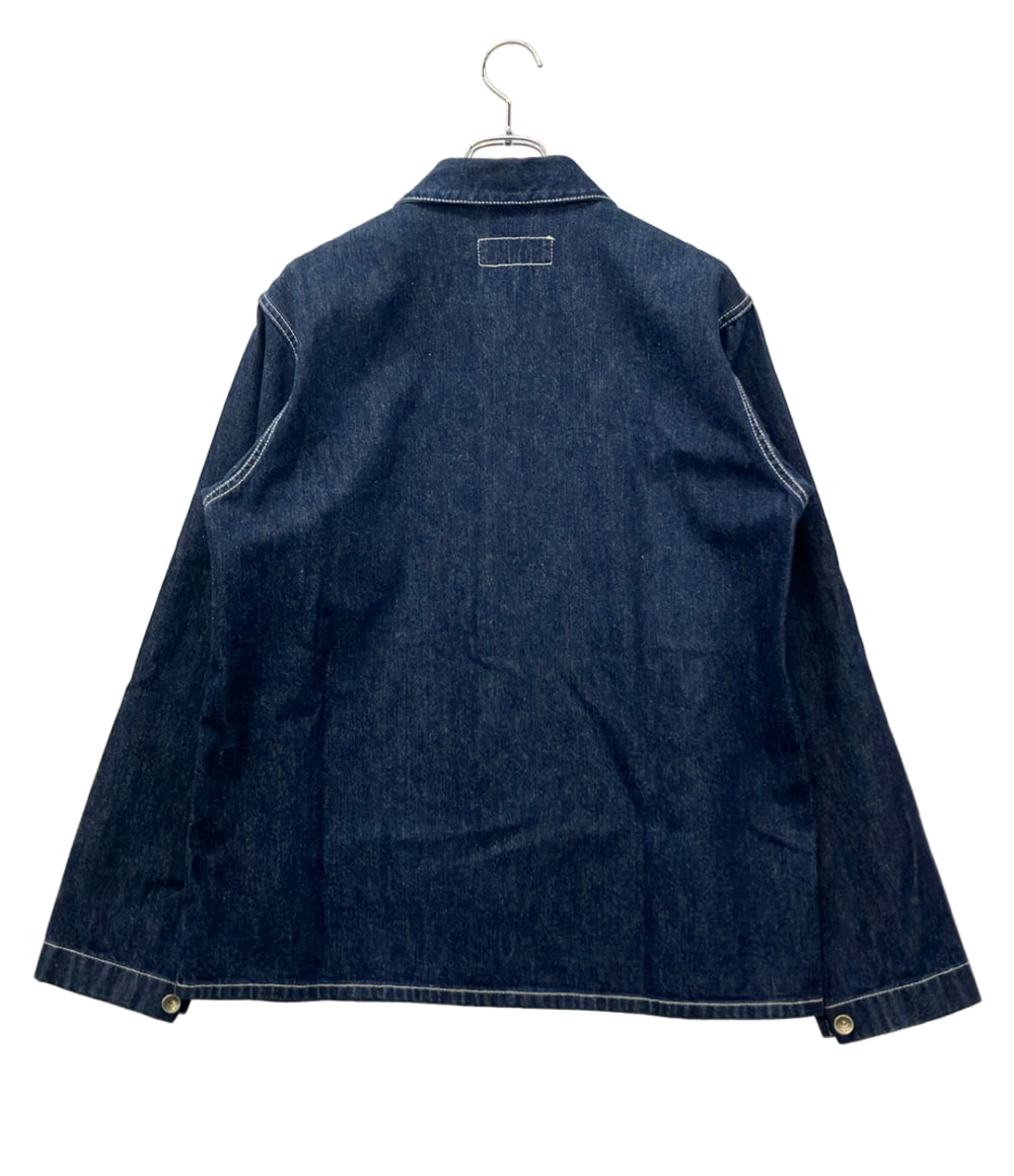 SAINT LAURENT デニムジャケット 襟コーデュロイ クラッシュ加工
